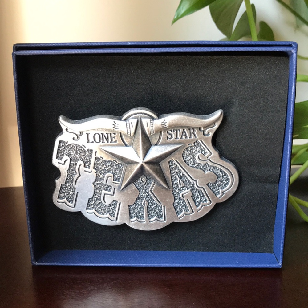 Jean's Friend Lone Star Texas State Belt Buckle